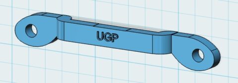 Boomerang rear shock mount reinforcement brace