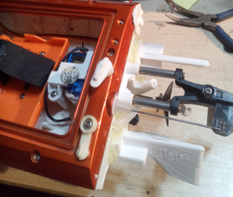 RC boat water stream nozzle