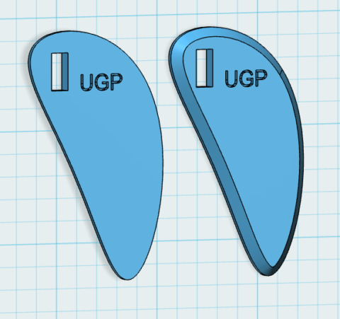 Large adjustable water knifes (turn fins)