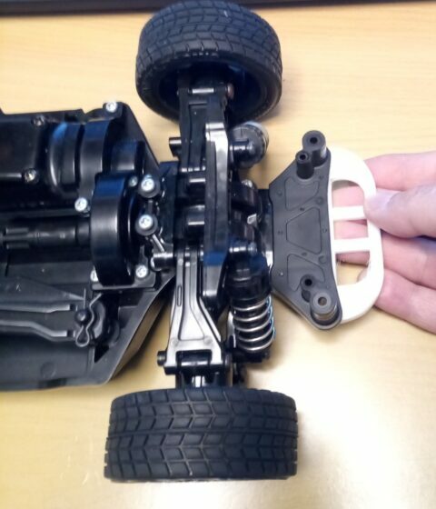 Tamiya TT-02 Tuning Bumper-Halter Aus Carbon (NEU) (Neu (gemäss